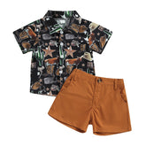 Cactus Set - Boys Gentleman Clothes Sets Cartoon Cactus Print Shirt & Shorts Set Cactus Set - Boys Gentleman Clothes Sets Cartoon Cactus Print Shirt & Shorts Set.